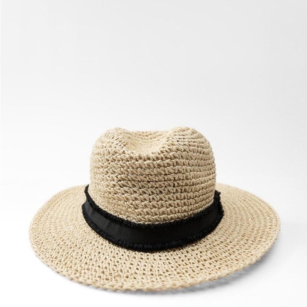 ZARA HAT WITH CONTRASTING BAND - Picture 1 of 3